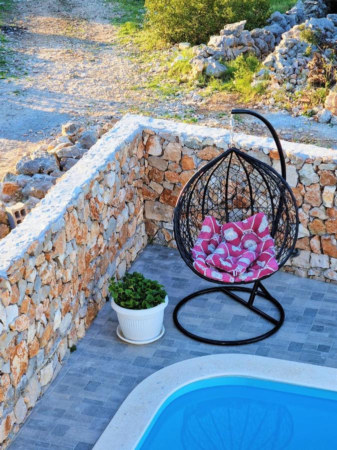 Anas Lagoon Holiday House With Pool At Azure Beach Drvenik Mali Exterior photo