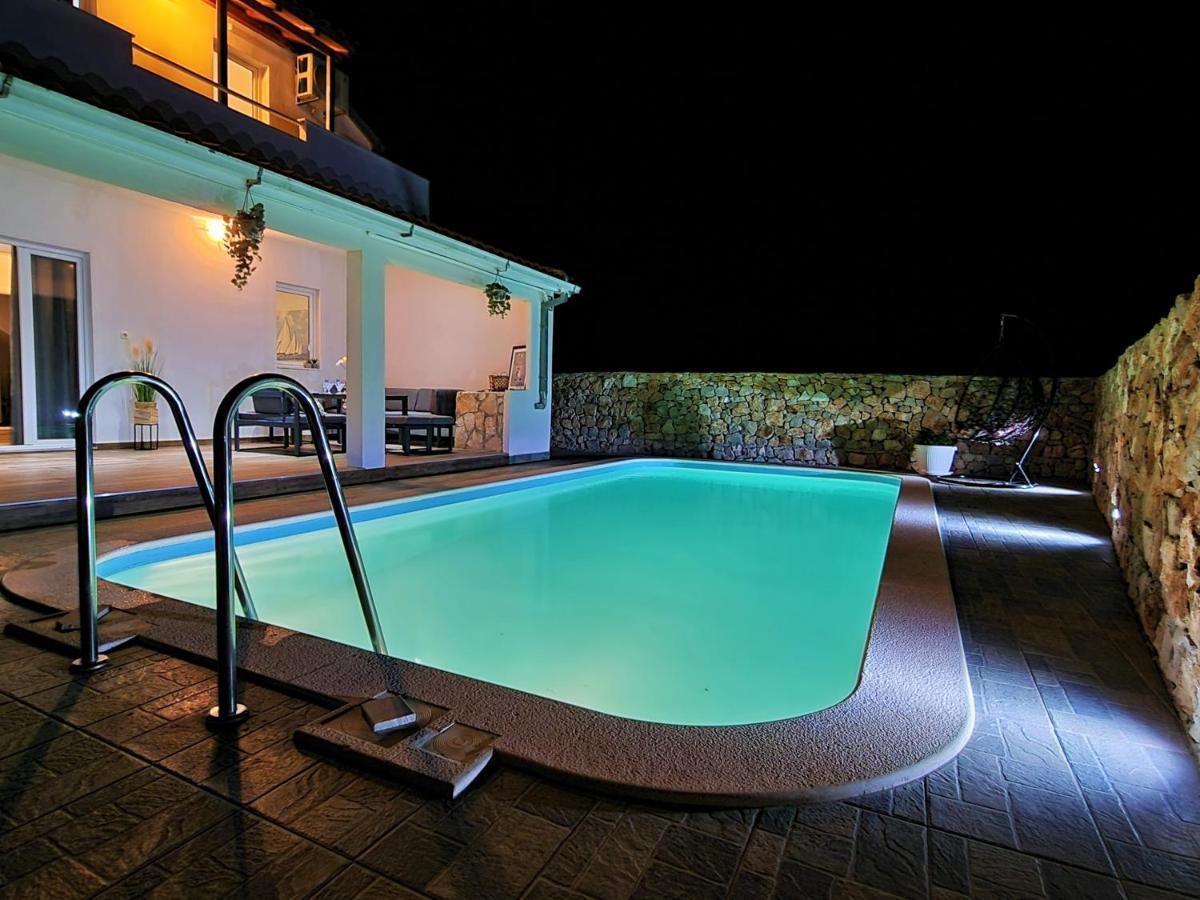 Anas Lagoon Holiday House With Pool At Azure Beach Drvenik Mali Exterior photo